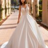 SoDigne Boho Satin A-line Wedding Dresses 2023 Sexy V Nack Lace Blackless Bride Dress Customized Sleeveless Bridal Gowns