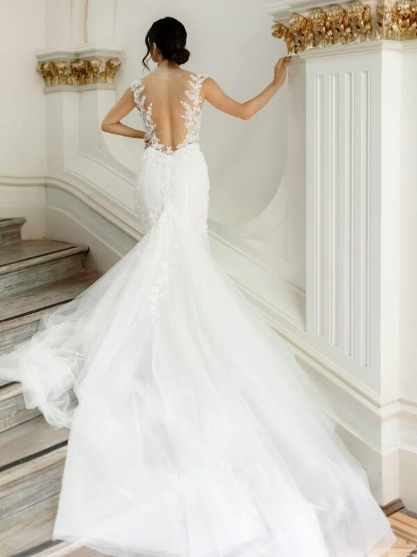 SoDigne Mermaid Boho Tulle Wedding Dresses Sweetheart Sleeveless Appliques Bridal Dress 2025 Long Wedding Gown Robe De Mairee - Imagen 2