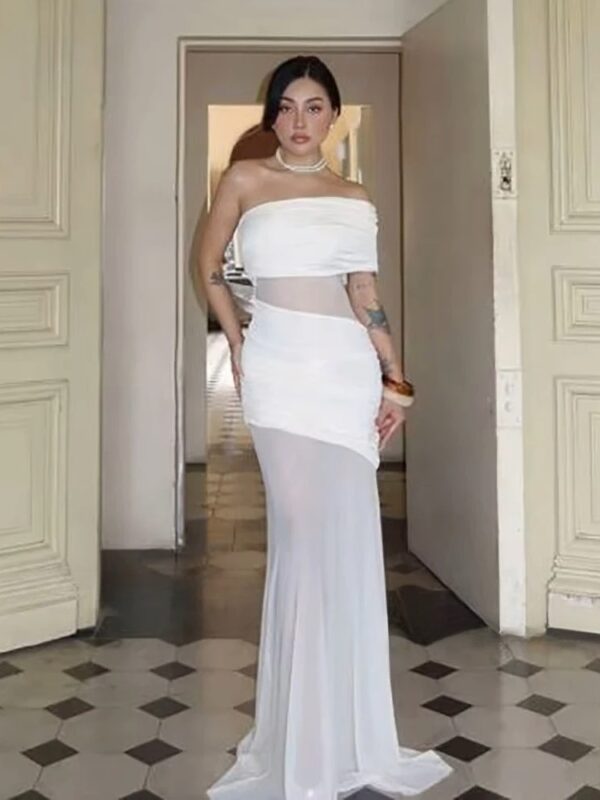 LORIE Lace Beach Wedding Dresses Strapless A-Line Satin Bride Gown Illusion Princess Bridal Dress vestidos de novia Customized