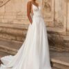 Elegant Wedding Dress For Woman Sweetheart-Neck A-Line Spaghetti Straps Open Back Bride Gown Train Vestidos De Novia Customized