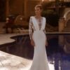 SoDigne Mermaid Satin Appliques Wedding Dresses Full Sleeves O-neck Bride Dress Wedding Gowns vestidos de novia Customized